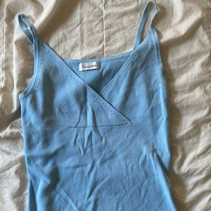 90s Blue Sparkly tank top